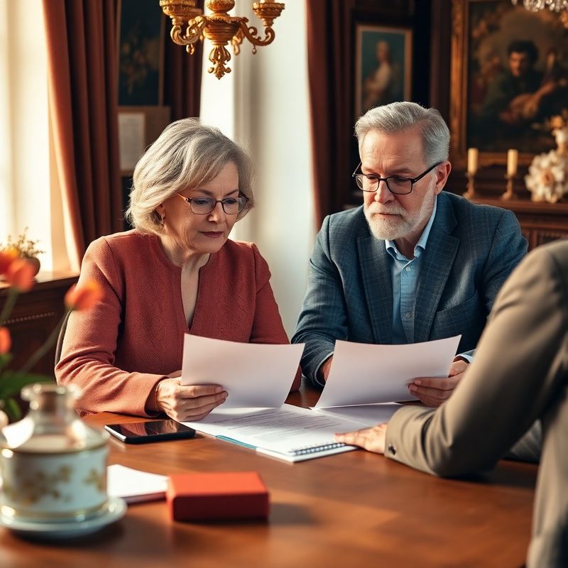 Český pár v poradenské konzultaci s finančním poradcem
